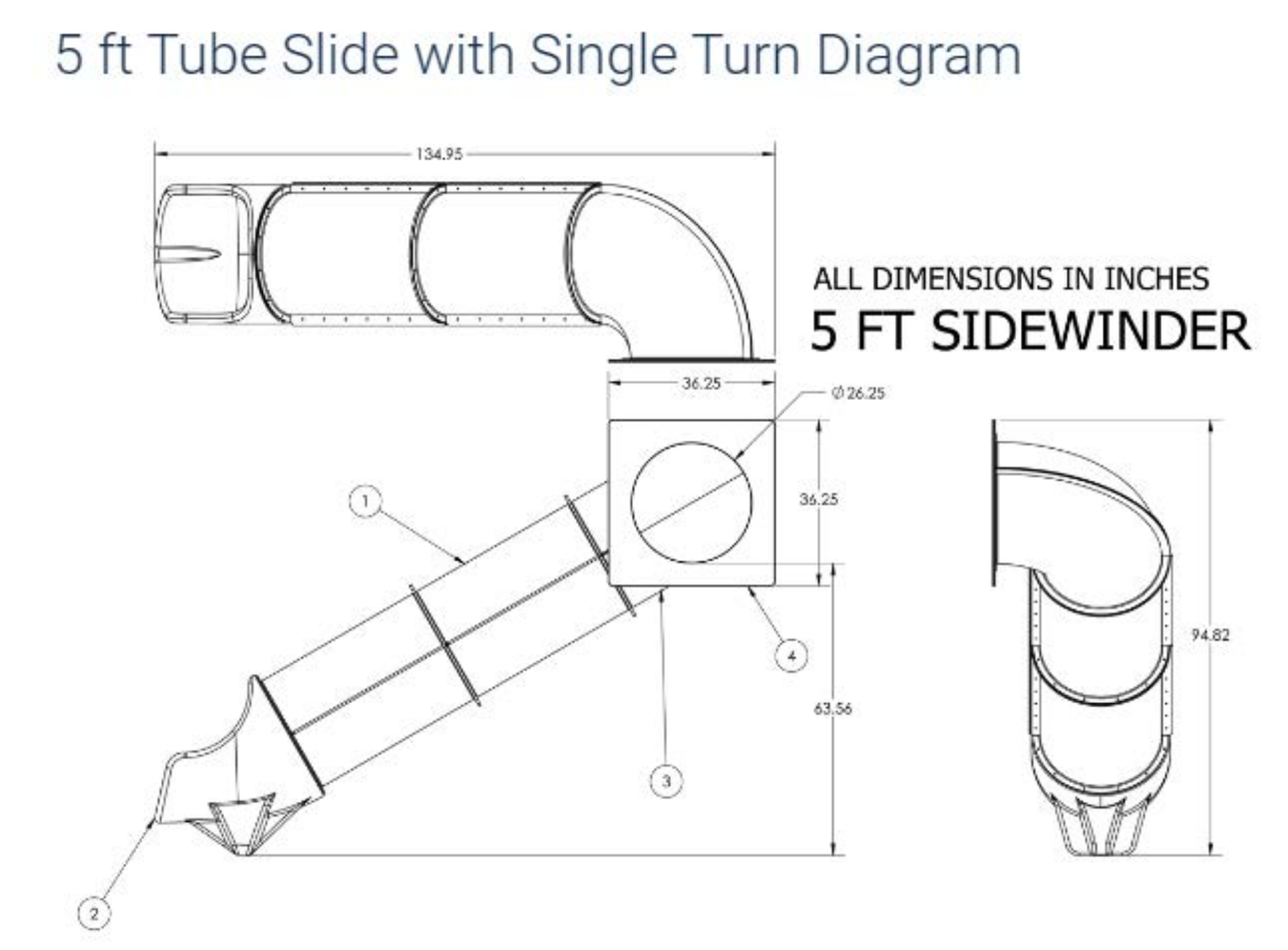 5' Sidewinder Slide