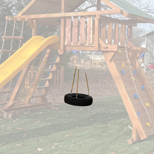 360 TIRE SWING WITH PVC CHAIN