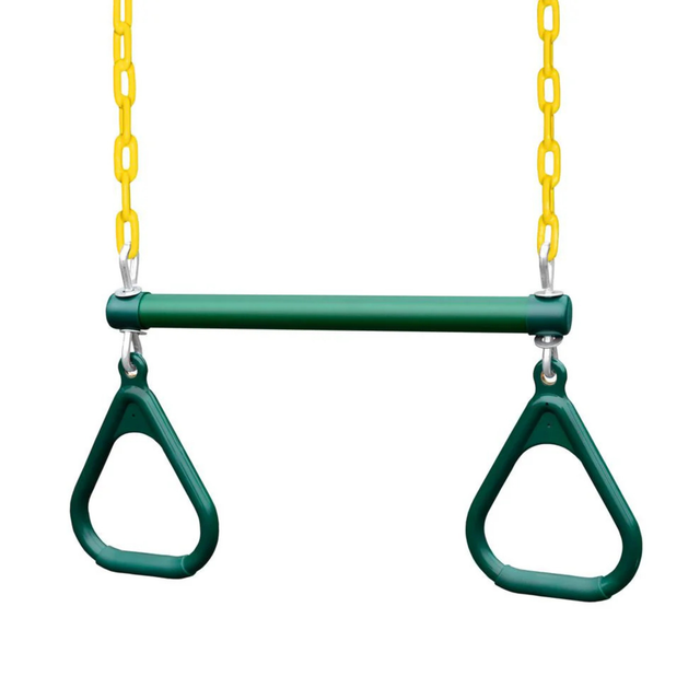 Trapeze Bar Rings With Vinyl Dip Chain